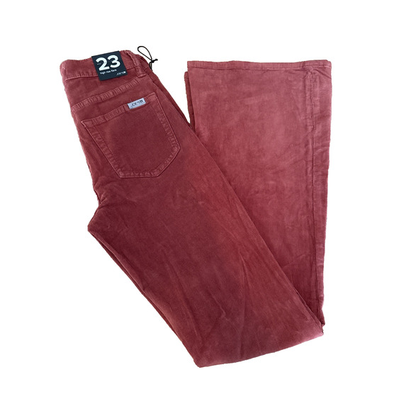 Joe's Jeans Brick Corduroy High-Rise Flare Pants Burnt Orange 23 – Retro Chic - Picture 2 of 7